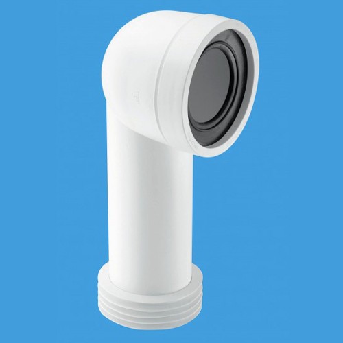 WC 4"/110mm 90 Degree Toilet Pan Adjustable Connector. additional image