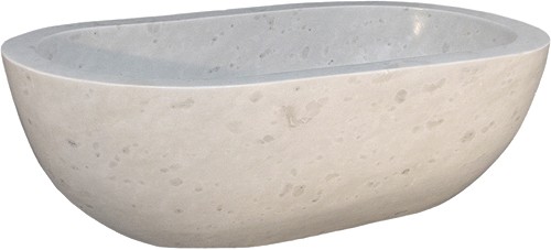 Luxury Marble Bath (Solid Stone). 1800x1020mm. additional image