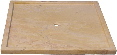 Slimline Luxury Stone Shower Tray. 900x900x50mm. (Marble) additional image