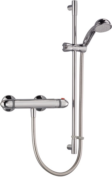 Thermostatic Bar Shower Valve With Shower Kit (Chrome). additional image