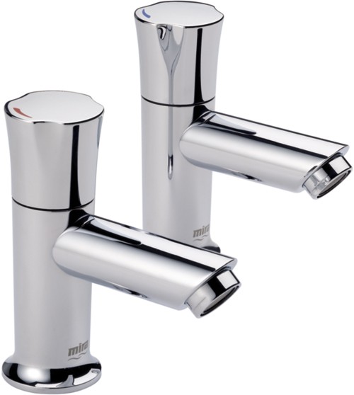 Basin Taps (Pair, Chrome). additional image