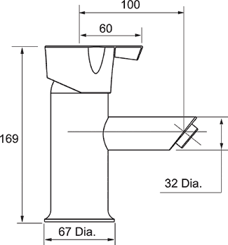 1 Tap Hole Bath Filler Tap (Chrome). additional image