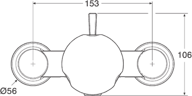 Exposed Thermostatic Shower Valve (Chrome). additional image