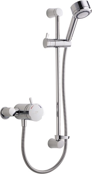 Exposed Thermostatic Shower Valve With Shower Kit (Chrome). additional image