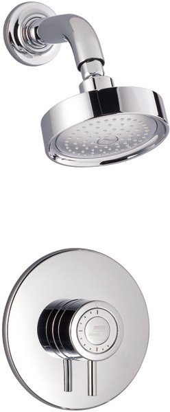 Concealed Thermostatic Shower Valve & Shower Head (Chrome). additional image