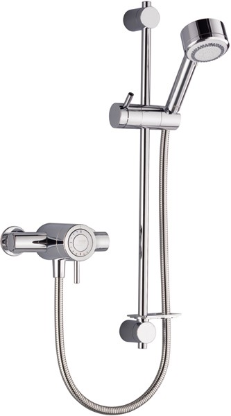 Exposed Thermostatic Shower Valve With Shower Kit (Chrome). additional image