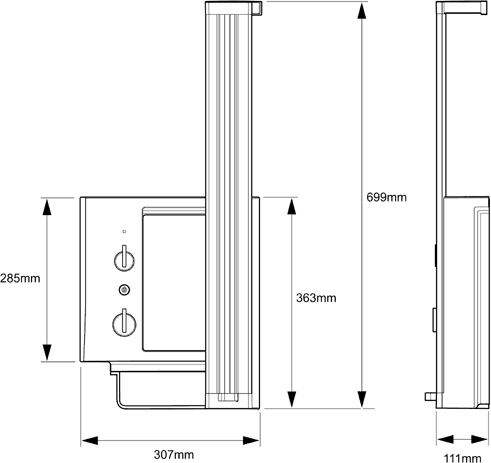 10.8kW Electric Shower With Storage (White & Chrome). additional image