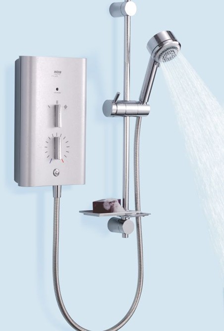 Mira Escape 9.8kW thermostatic, satin chrome. additional image