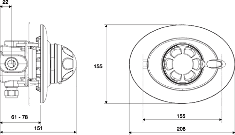 Concealed Thermostatic Shower Valve Only. additional image