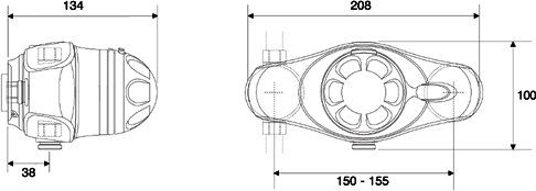 Exposed Thermostatic Shower Valve Only. additional image