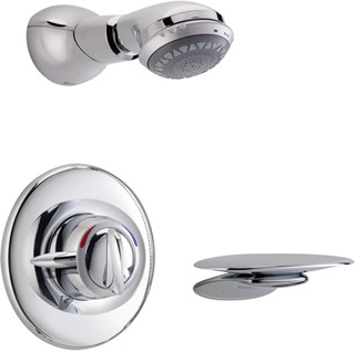 Concealed Manual Shower Valve With Shower Head & Soap Dish. additional image