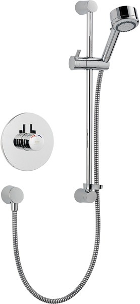 Concealed Thermostatic Shower Valve With Shower Kit (Chrome). additional image