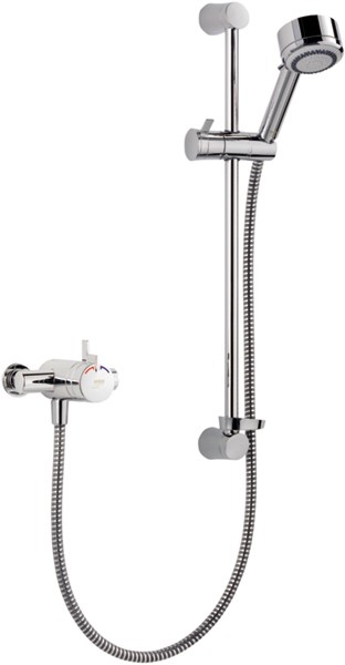 Exposed Thermostatic Shower Valve With Shower Kit (Chrome). additional image