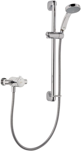 Exposed Thermostatic Shower Valve With Shower Kit (Chrome). additional image
