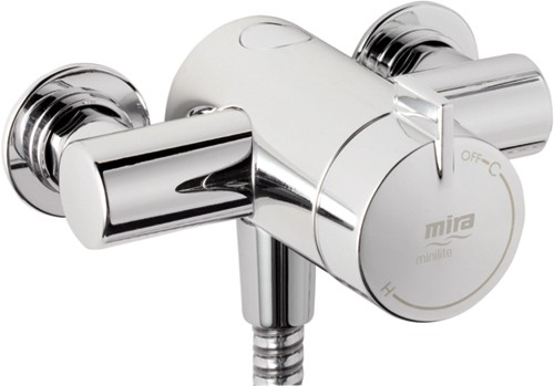 Exposed Thermostatic Shower Valve With Shower Kit (Chrome). additional image