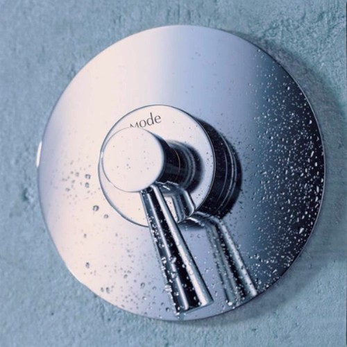 Thermostatic Concealed Shower Valve, Rigid Riser & 8" Head. additional image