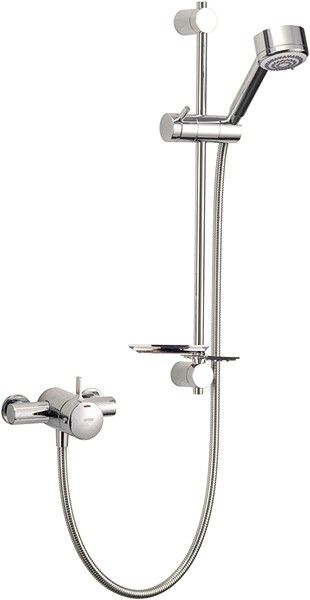 Exposed Thermostatic Shower Valve With Shower Kit (Chrome). additional image