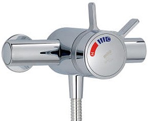 Exposed Thermostatic Shower Valve With Shower Kit (Chrome). additional image