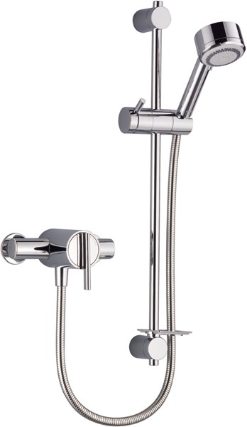 Exposed Thermostatic Shower Valve With Shower Kit (Chrome). additional image