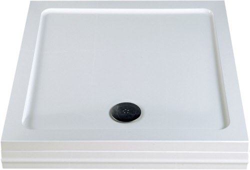 Easy Plumb Low Profile Square Shower Tray. 800x800x40mm. additional image