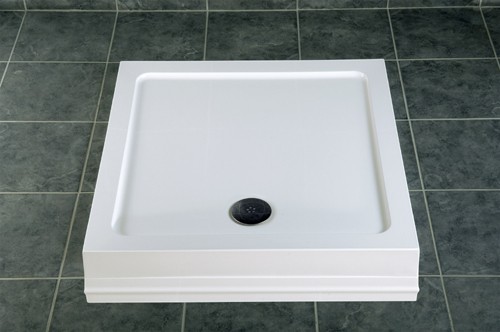 Easy Plumb Low Profile Square Shower Tray. 800x800x40mm. additional image