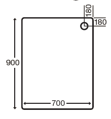 Stone Resin Rectangular Shower Tray. 900x700x110mm. additional image