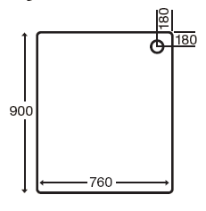 Stone Resin Rectangular Shower Tray. 900x760x110mm. additional image