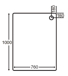 Stone Resin Rectangular Shower Tray. 1000x760x110mm. additional image