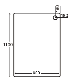 Easy Plumb Stone Resin Rectangular Tray. 1100x800x110mm. additional image