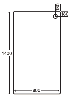 Easy Plumb Stone Resin Rectangular Tray. 1400x800x110mm. additional image