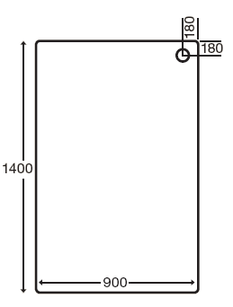 Stone Resin Rectangular Shower Tray. 1400x900x110mm. additional image