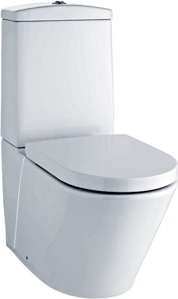 Solace Toilet With Push Flush Cistern & Soft Close Seat. additional image