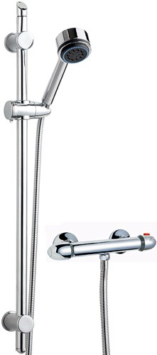 Thermostatic Bar Shower Valve With Slide Rail Kit. additional image