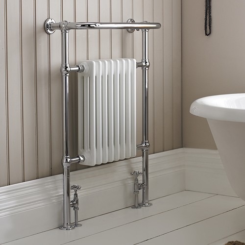 Harrow Traditional Heated Towel Rail. 673x965mm. 3520 BTU. additional image