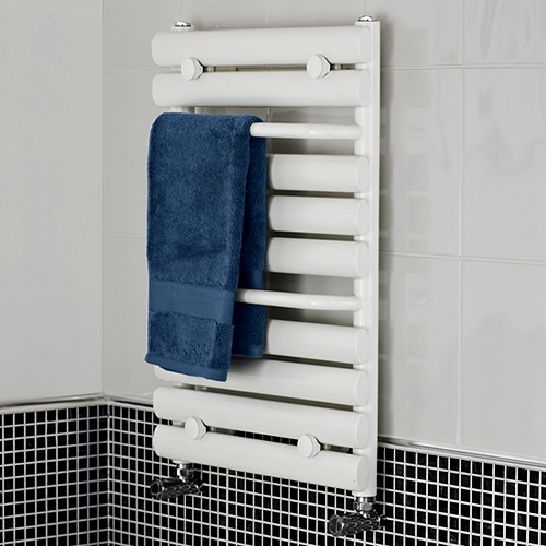 Radiator With Built In Towel Rails (White). 445x650mm. additional image