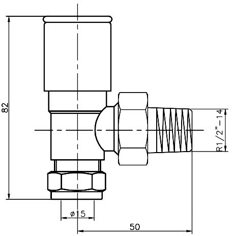 Angled Radiator Valves (Pair, Chrome). additional image