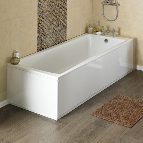 Linton Single Ended Acrylic Bath. 1600x700mm. additional image