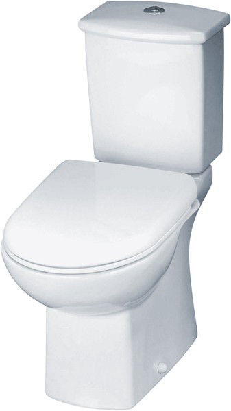 Asselby Toilet With Dual Push Flush Cistern & Seat. additional image