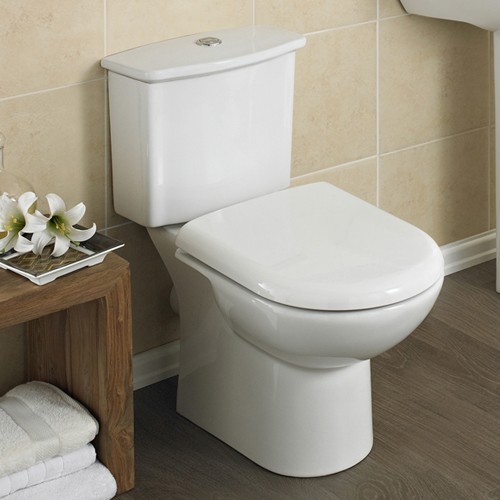 Linton Toilet With Dual Push Flush Cistern & Seat. additional image