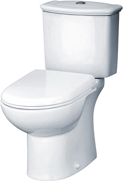 Barmby Toilet With Dual Push Flush Cistern & Seat. additional image