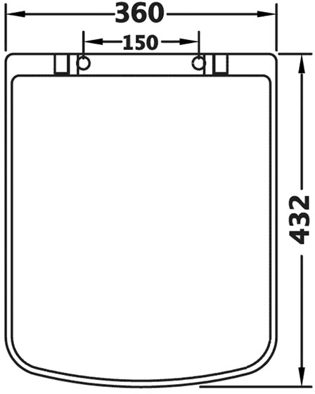 Luxury Square Soft Close Toilet Seat. additional image