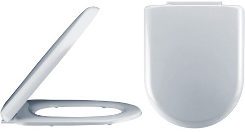 Standard D-Shape Soft Close Toilet Seat. additional image