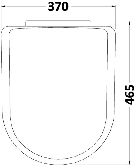Standard D-Shape Soft Close Toilet Seat. additional image