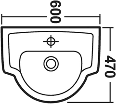 Linton 4 Piece Suite, Toilet, Seat, Basin & Semi Pedestal. additional image