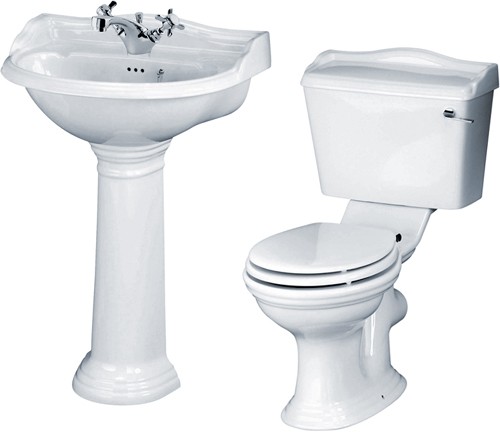 Ryther 4 Piece Bathroom Suite With 600mm Basin (1 Tap Hole). additional image