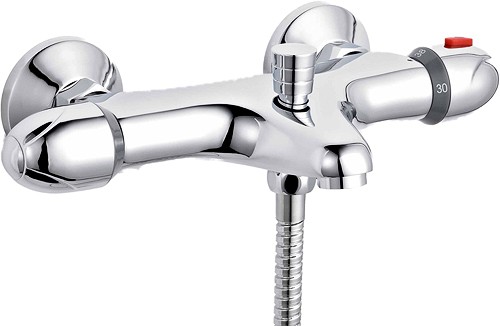 Wall Mounted Thermostatic Bath Shower Mixer Tap. additional image