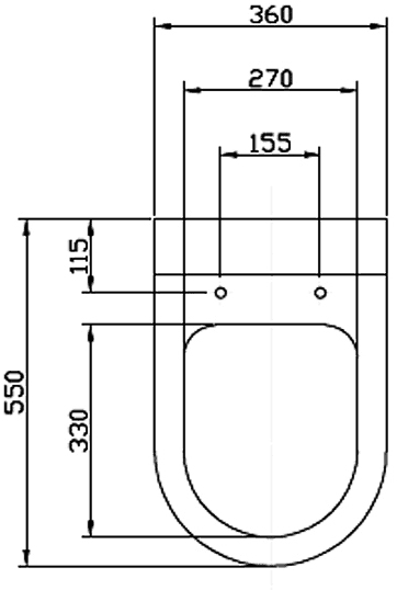 Soft Close Toilet Seat (D Shaped, White). additional image