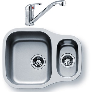 Dione 1.5 Bowl Undermount Kitchen Sink, Waste & Tap. 590x460mm. additional image