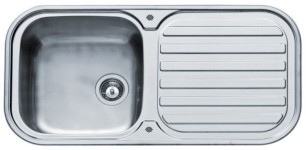 Galaxy Kitchen Sink & Waste. 960x480mm (200mm Deep Bowl). additional image