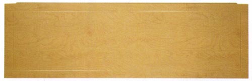 1800mm modern bath side panel in birch finish. additional image